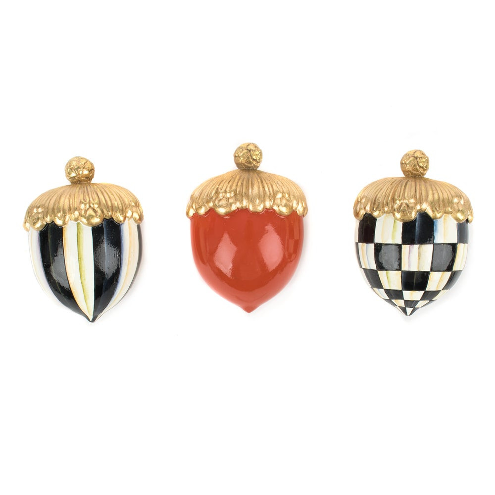 Courtly Acorns - Set of 3 | MacKenzie-Childs