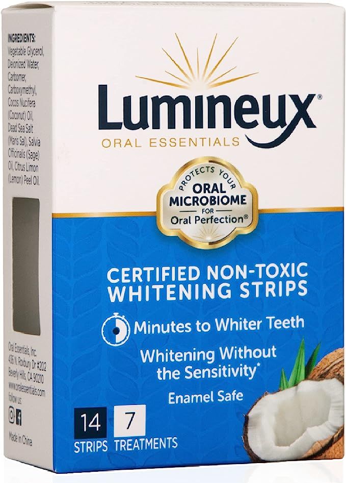 Lumineux Teeth Whitening Strips by Oral Essentials - 7 Treatments Dentist Formulated and Certifie... | Amazon (US)