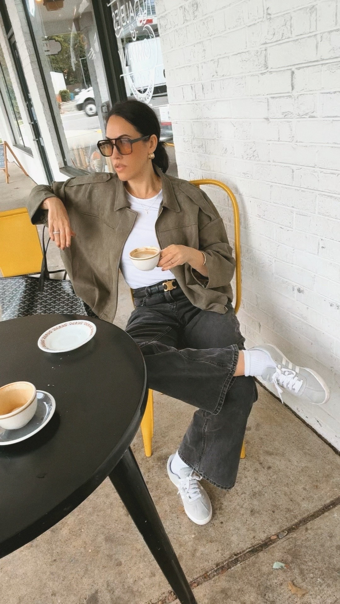 The Zara knockoff viral suede green jackett