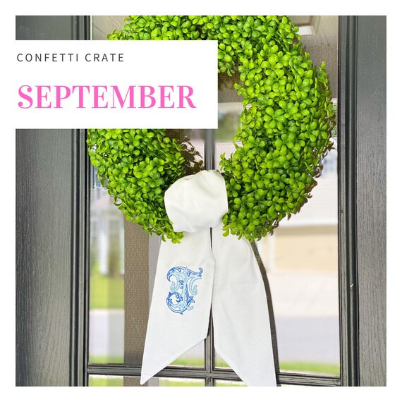 Wreath Sash Monogrammed/personalized | Etsy | Etsy (US)