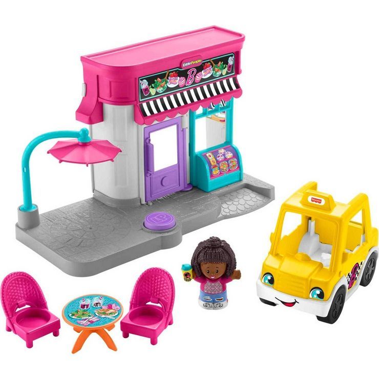 Fisher-Price Little People Barbie City Adventures Cafe and Cab Playset | Target