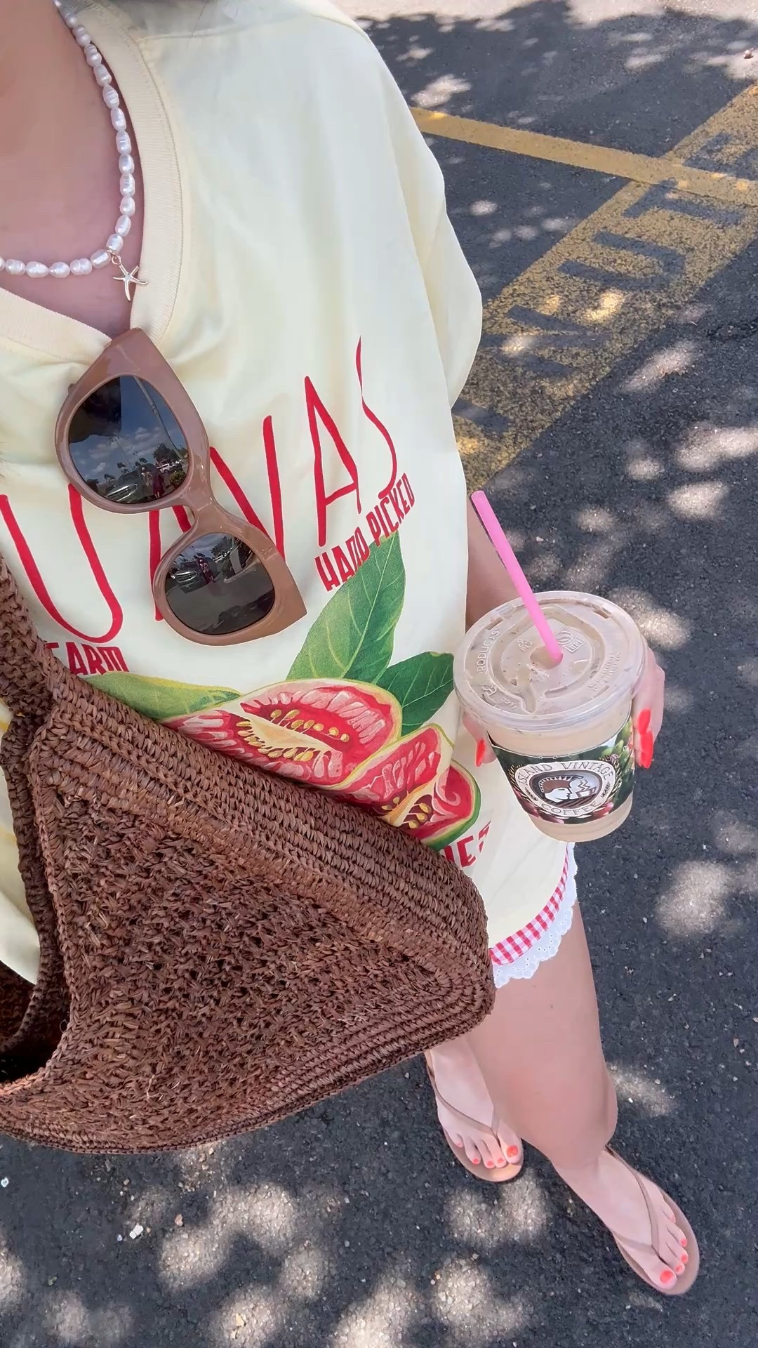 Cute and comfy summer outfit! I love the fit of this tee, it’s perfectly oversized! You can use code 20ASHLEY for 20% off! My gingham shorts have the cutest ruffle trim and would be perfect for the 4th! 

Vacation style | summer style | graphic tee 

#LTKStyleTip #LTKSummerEdit