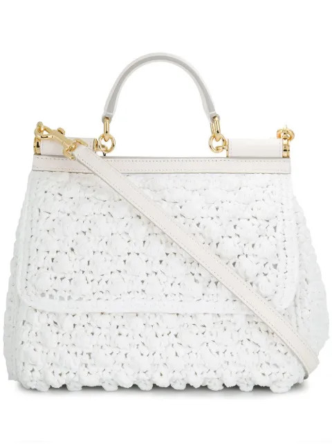 Crocheted Medium Sicily bag | Farfetch (US)