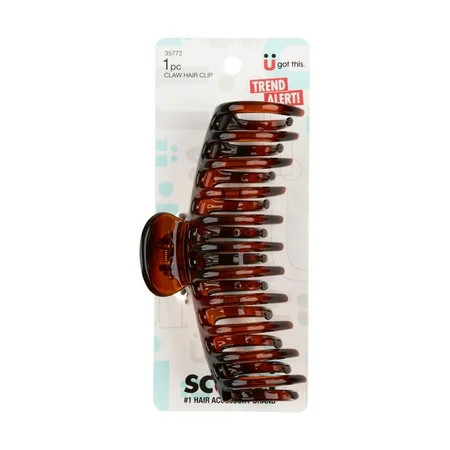 Scunci Trend Alert Large Claw Hair Clip Tortoise Shell 1-Count | Walmart (US)