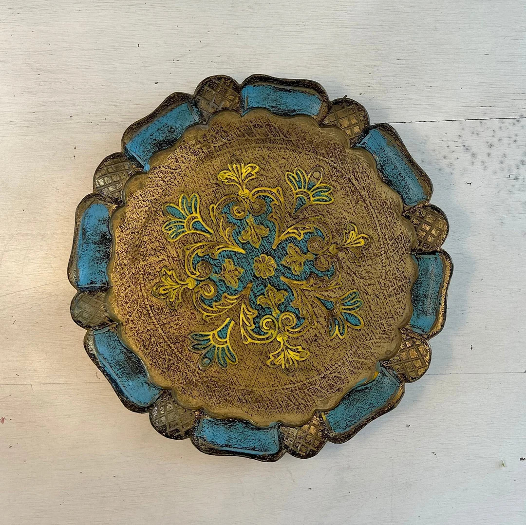 Italian Hand Painted Florentine Tray - Etsy | Etsy (US)
