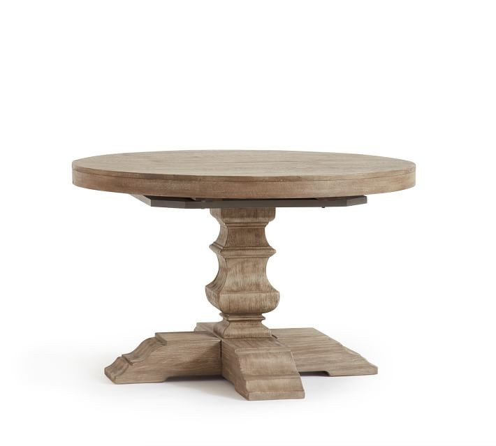 Banks Round Pedestal Extending Dining Table | Pottery Barn (US)