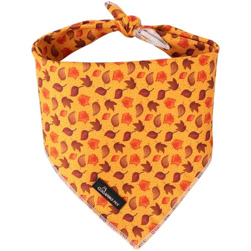 ARING PET Fall Dog Bandana-Cotton Fall Leaves Pet Bandanas, Comfortable Autumn Pet Scarf Dog Triangle Bibs for Boy and Girl Dogs and Cats | Amazon (US)