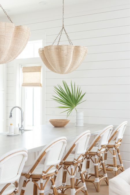 Sharing a mini tour of our new Florida home today! Includes items in our kitchen like our rope chandeliers, swivel counter stools, indoor/outdoor runner rug, brass cabinet hardware, striped marble vase, chrome kitchen faucet, woven Roman shades and so much more! See the full tour here: https://lifeonvirginiastreet.com/a-peek-at-our-new-florida-home/.
.
#ltkhome #ltkseasonal #ltksalealert #ltkfindsunder50 #ltkfindsunder100 #ltkstyletip #ltkover40 #ltkfamily

#LTKSeasonal #LTKsalealert #LTKhome