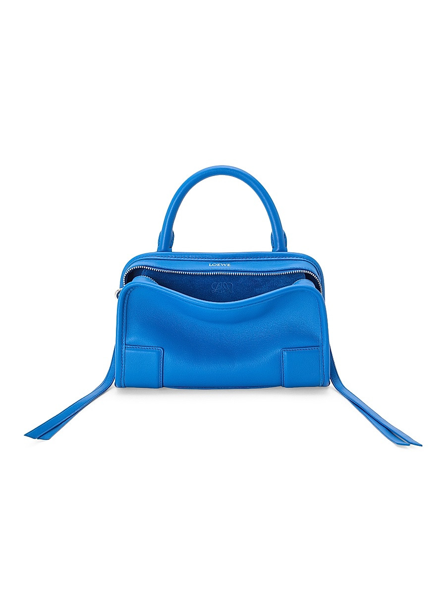 Women's Amazona Mini Leather Top Handle Bag - Royal Azur | Saks Fifth Avenue