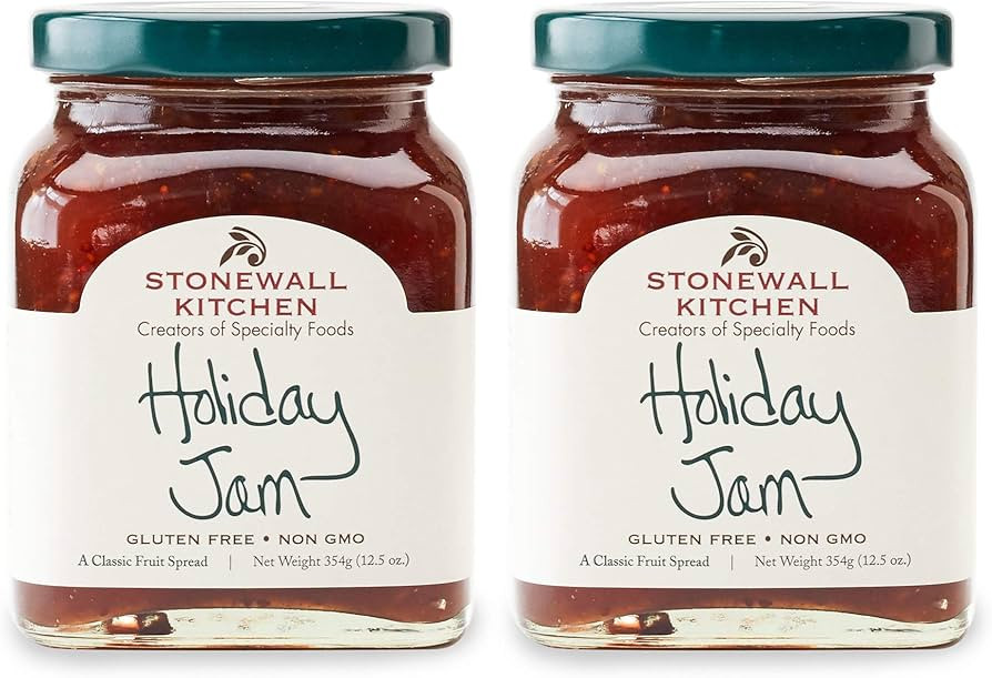 Stonewall Kitchen Limited Release Holiday Jam, Made in USA, Comes in a Beautiful Glass Jar, 12.5 ... | Amazon (US)