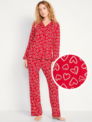 Knit Jersey Pajama Pant Set | Old Navy (US)