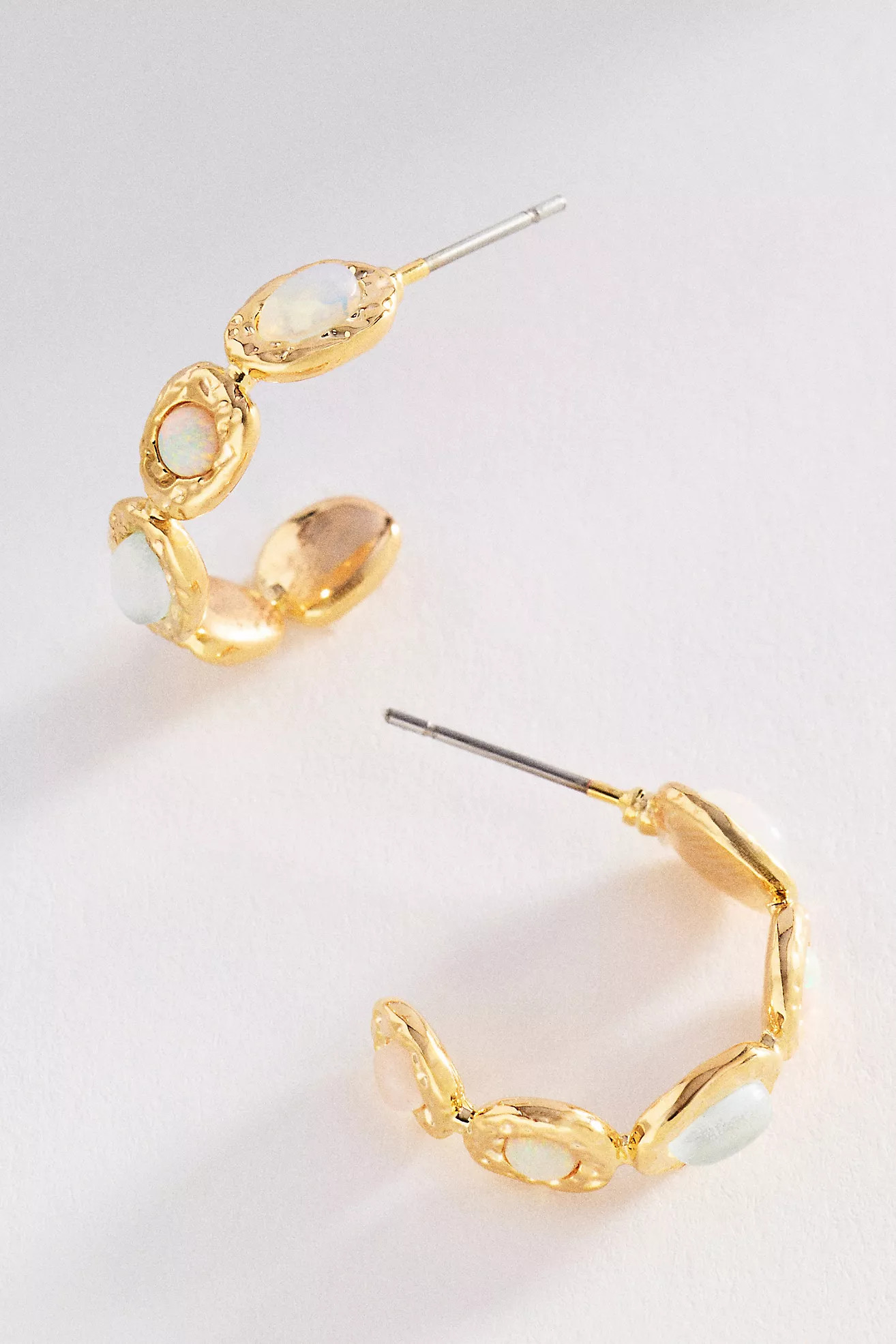 Colorful Semi-Stone Hoop Earrings | Anthropologie (US)
