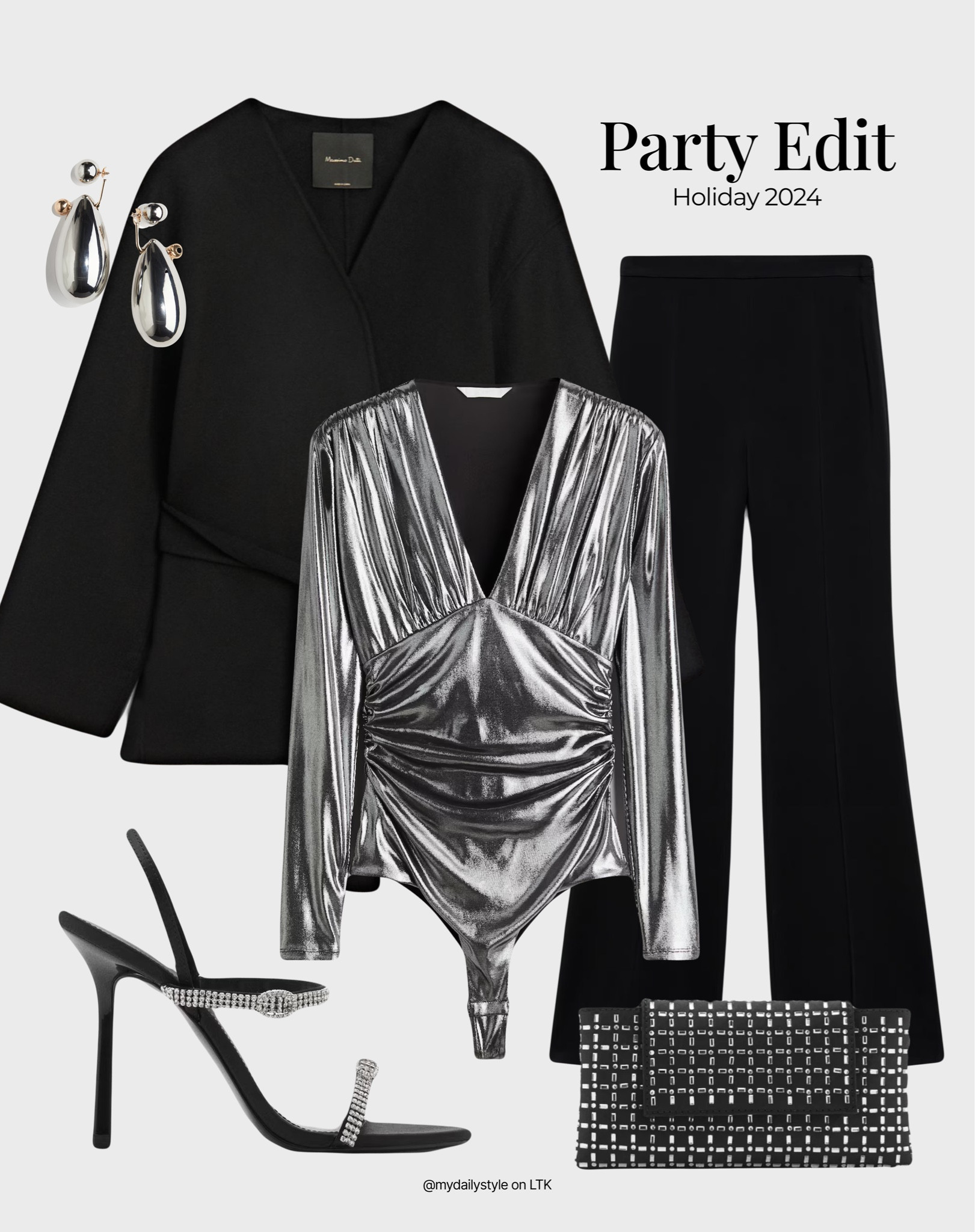 Party outfit perfect for Christmas 🖤

Check out more styling ideas in my profile. 

Tags: night look, holiday 2024, party dressing, parte wear, party look, sequin, holiday outfits, fall style, winter style, winter fit, pre-fall, autumn style, fall outfit, autumn outfit, fall fashion, autumn fashion, easy styling, simple everyday look, chic & basic outfit, Parisian look, casual outfit, capsule wardrobe, office look, brunch style, high street. 

#LTKstyletip #LTKpartywear #LTKshoes