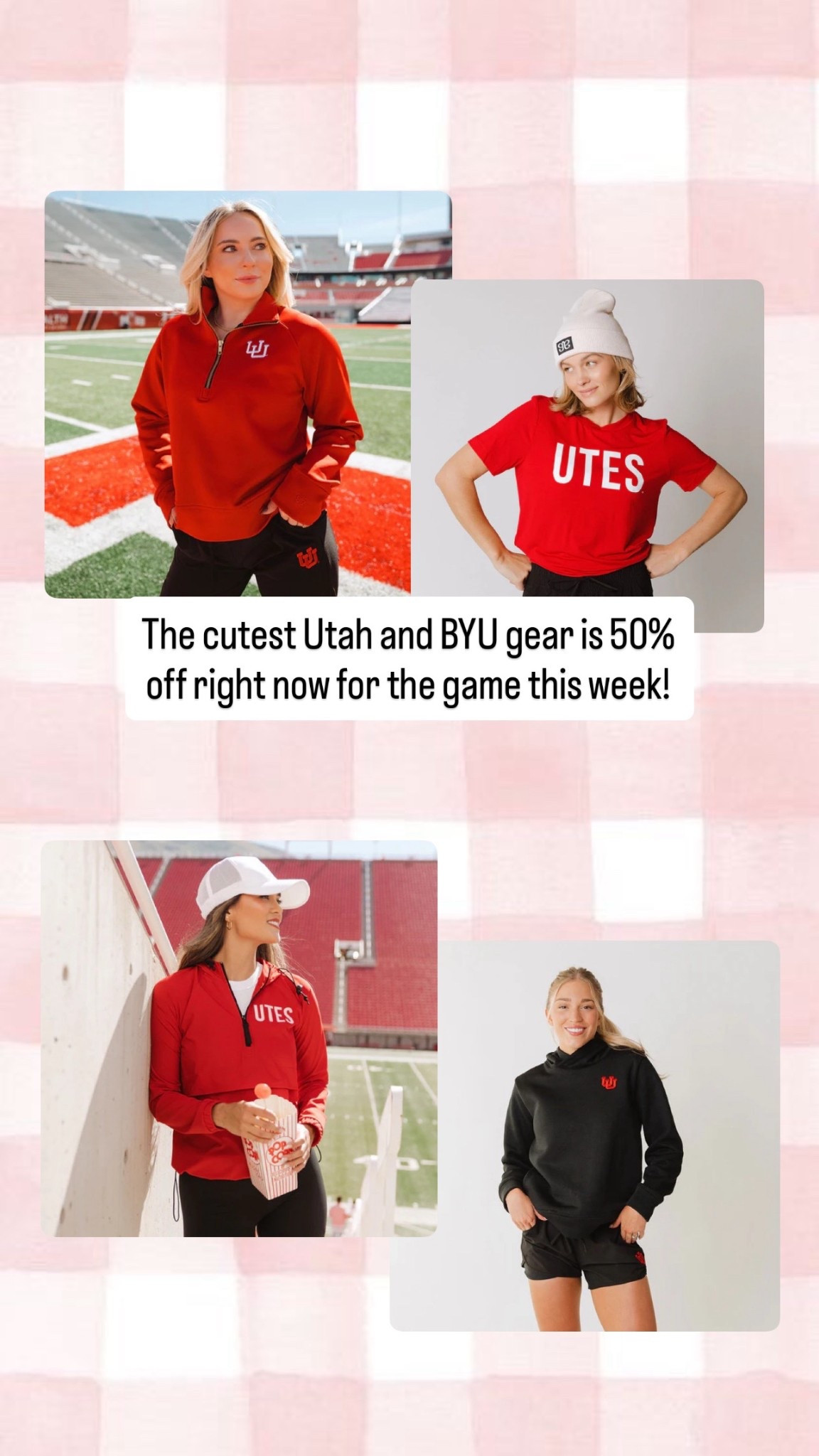 Utah Utes. BYU. Game day. Sports fashion. Football outfits. 

#LTKSeasonal #LTKSaleAlert #LTKFindsUnder50