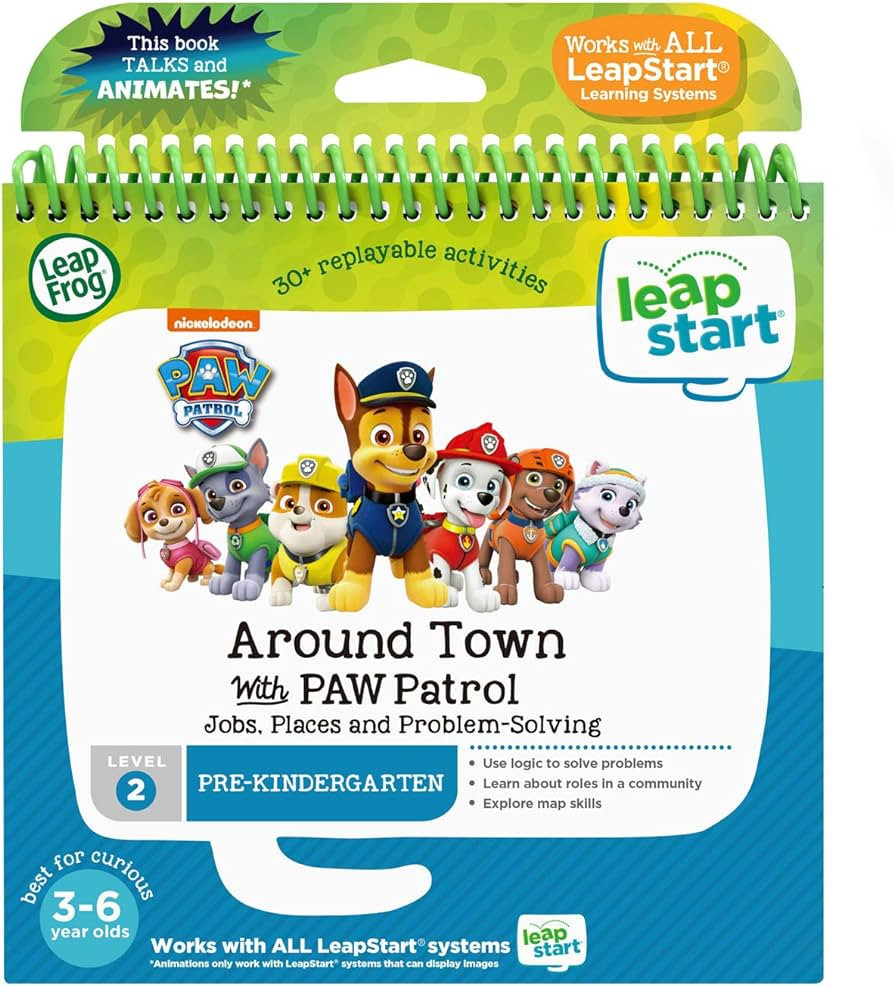 LeapFrog LeapStart 3D Around Town with PAW Patrol Book, Level 2 | Amazon (US)
