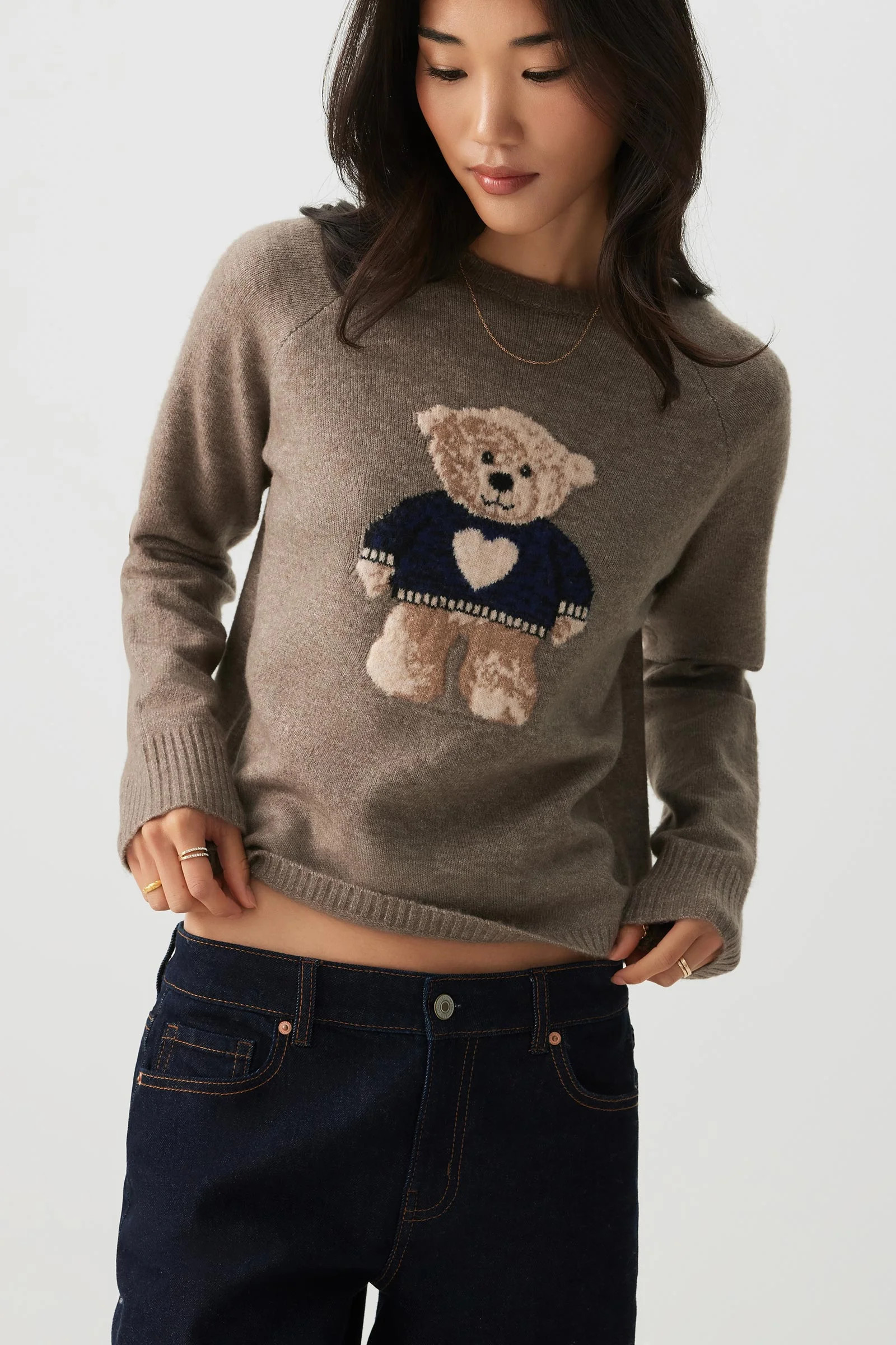 Animal Print Raglan Sweater | Ardene