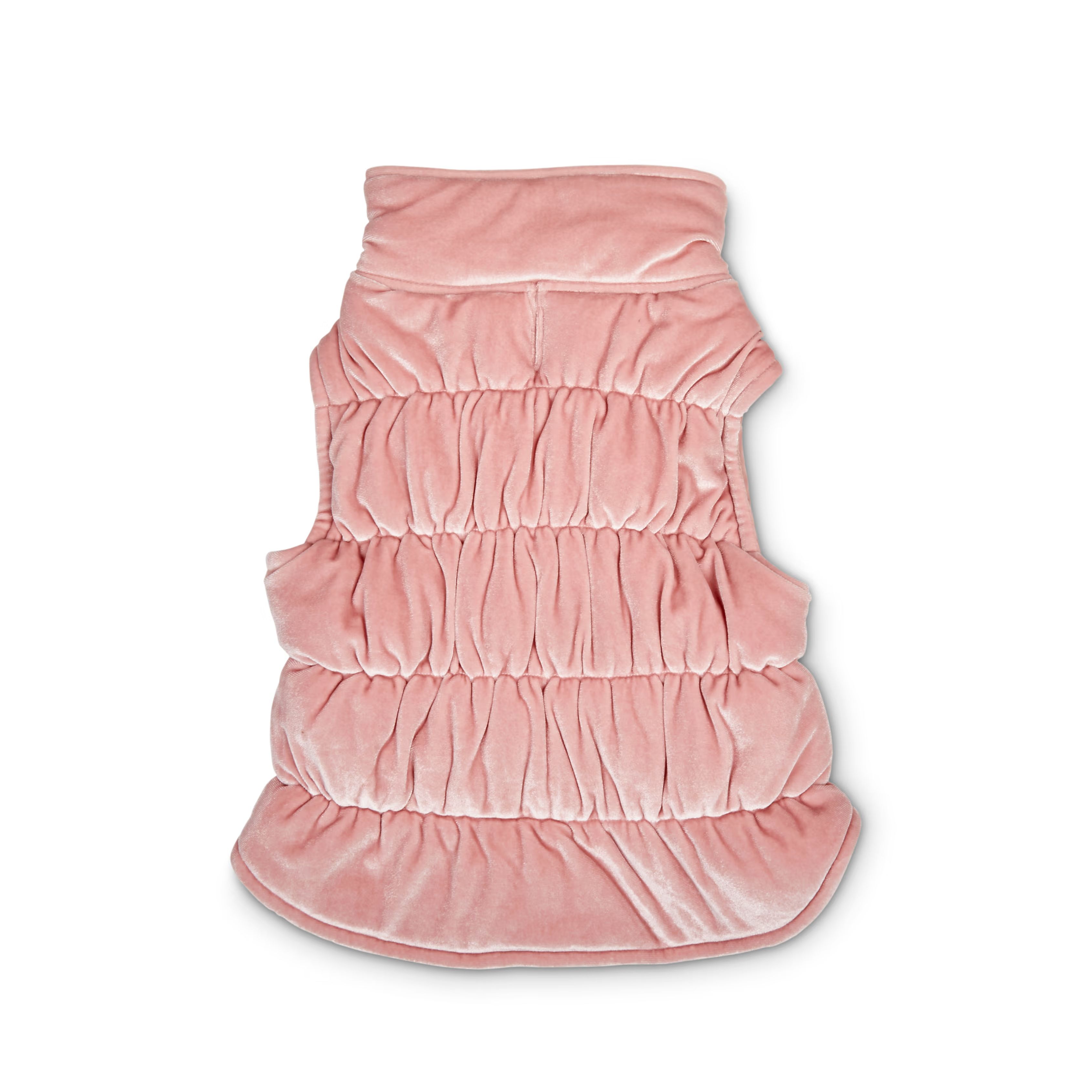 Bond & Co. Pink Quilted Velour Dog Vest, XX-Small | Petco