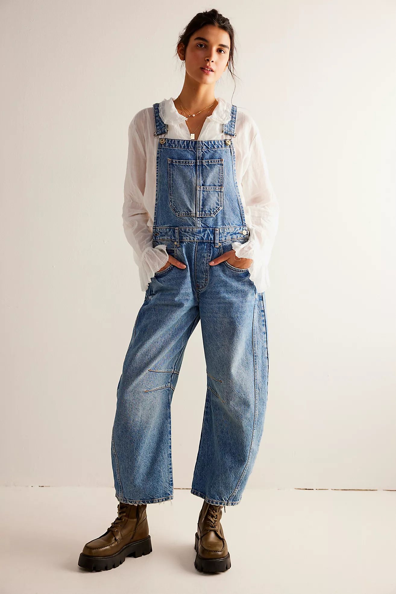 We The Free Good Luck Barrel Overalls | Free People (Global - UK&FR Excluded)