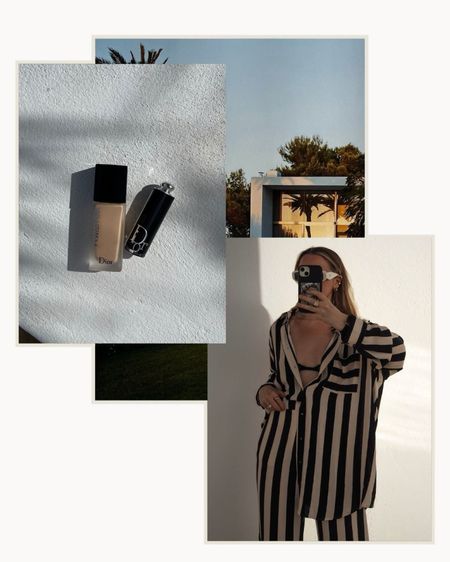 Starting to feel those summery vibes 🖤🤍
Stripe holiday coord | Pyjama set | Holiday outfits | Dior foundation | Lipstick | Summer outfit ideas | Prada sunglasses 

#LTKtravel #LTKbeauty #LTKSeasonal