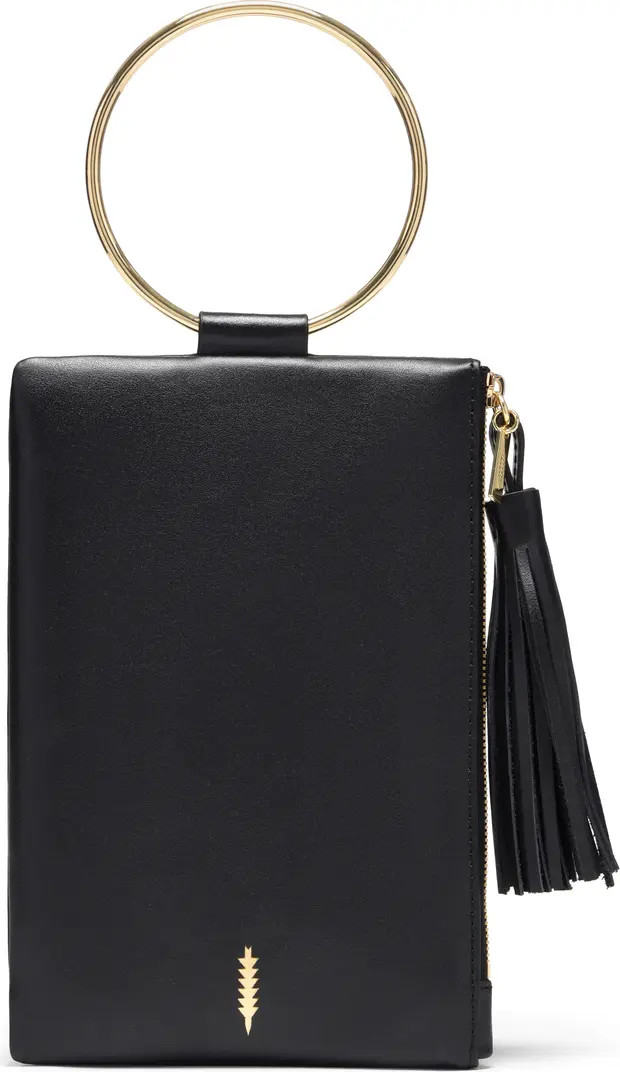 Nolita Ring Handle Leather Clutch | Nordstrom Rack