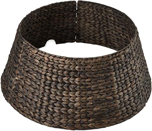 Best Choice Products 24in Christmas Tree Collar, Woven Hyacinth 3-Piece Holiday Rattan Tree Skirt... | Amazon (US)