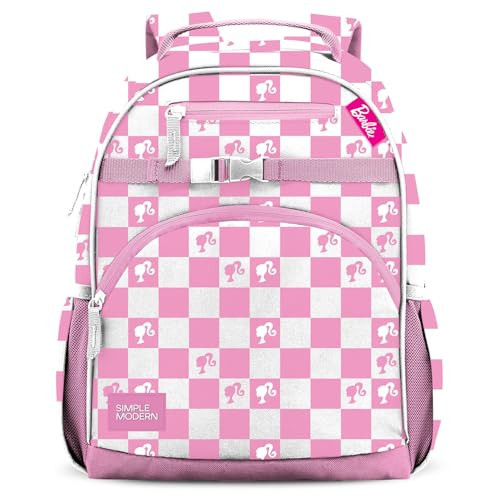 Simple Modern Medium Mattel Barbie Toddler Backpack for School Girls and Boys | Kindergarten Elementary Kids Backpack | Fletcher Collection | Kids - 15" tall | Barbie Checkmate | Amazon (US)