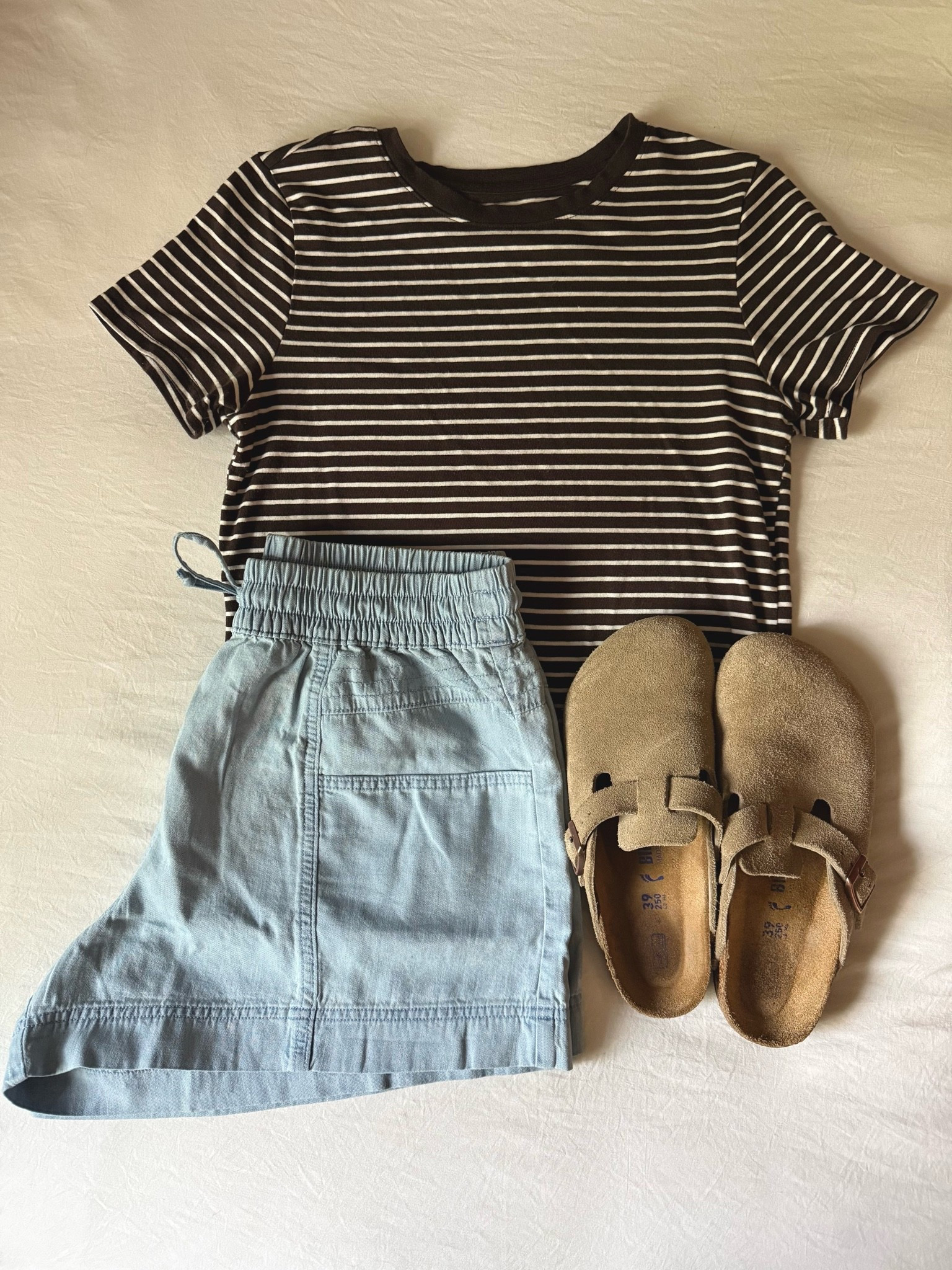 Cute new shorts from @Aerie ! They seem to run big, but are also 100% cotton. 

#aerie #oldnavy #birkenstock #summeroutfit #outfitinspo

#LTKSeasonal #LTKSaleAlert #LTKootd