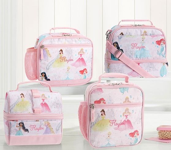 Mackenzie Disney Princess Castle Shimmer Lunch Boxes | Pottery Barn Kids