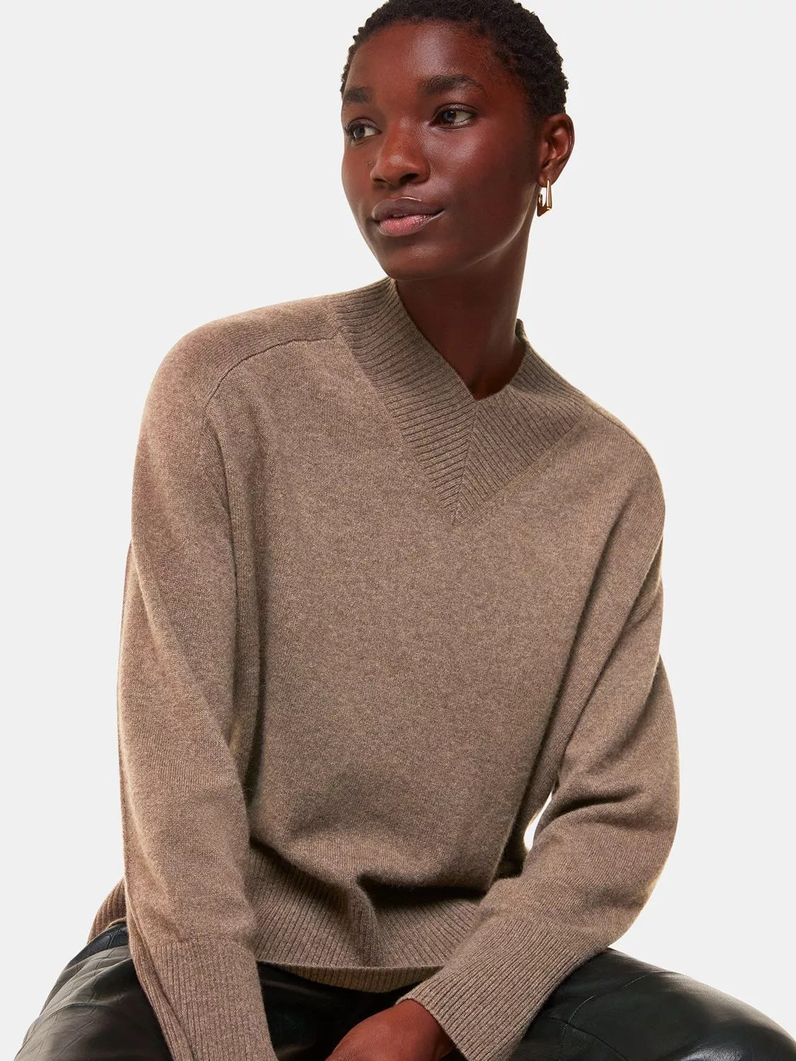 Whistles V-Neck Cashmere Jumper | John Lewis (UK)