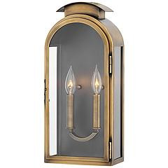 Hinkley Rowley 18"H Light Antique Brass Outdoor Wall Light | www.lampsplus.com | Lamps Plus