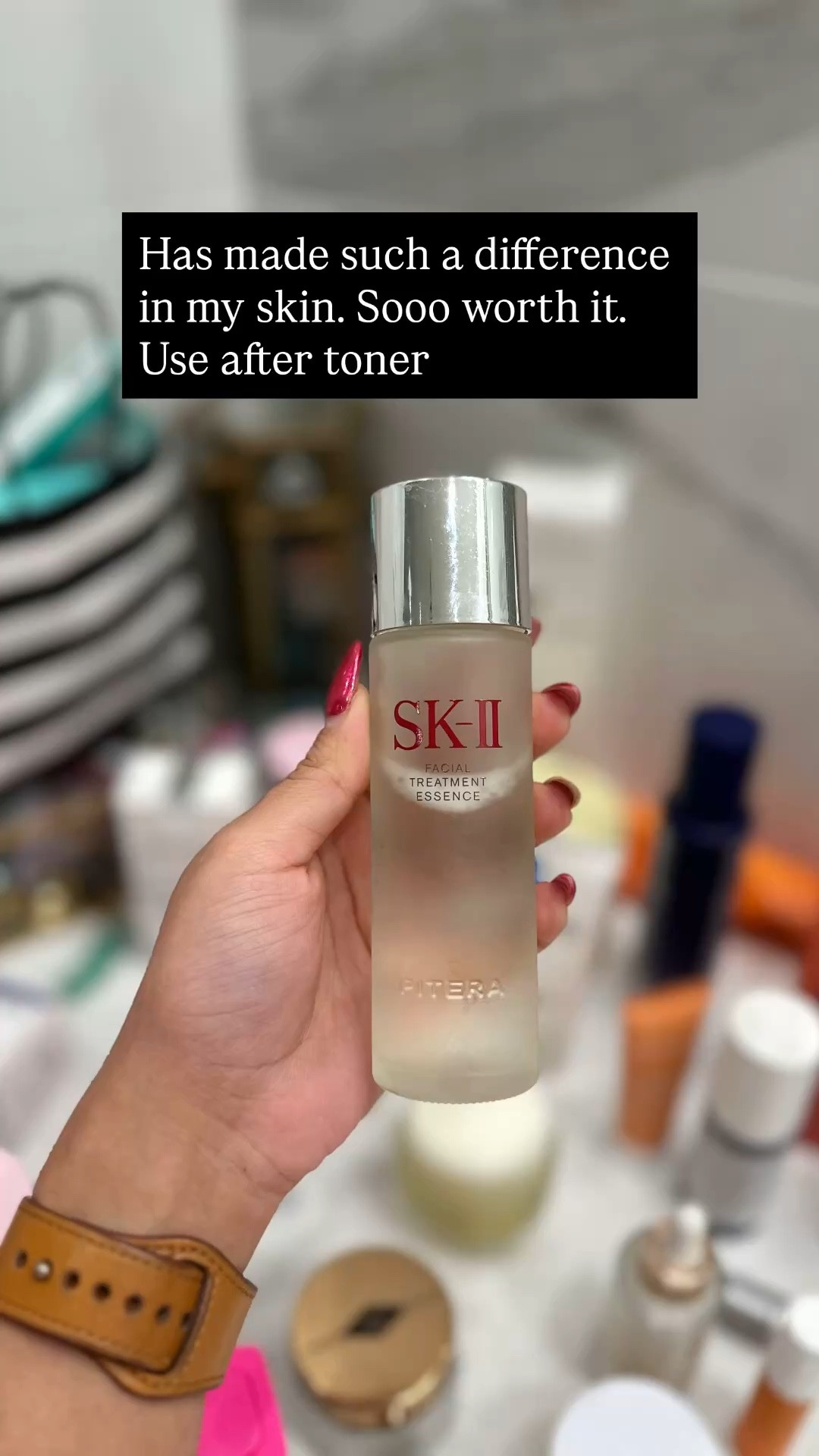 SK-II essence evening skincare routine. Use after toner. Daytime skincare routine. powerful essence that addresses multiple visible skin concerns, providing hydration, radiance, and benefits that target visible signs of aging in a single step.
Korean skincare. Anti-aging skincare. 

#LTKBeauty #LTKselfcare #LTKgrwm