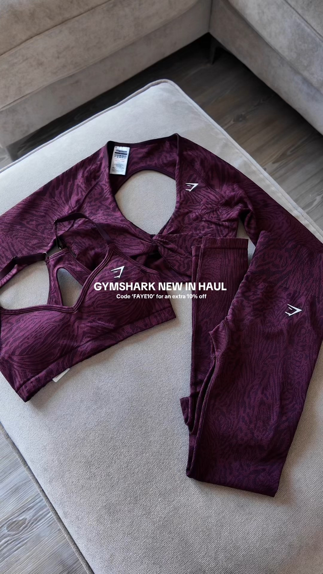 Gymshark new in haul 🤍🦈✨🫶#ad

Discount code 'FAYE10' for an extra 10% off 💘

@Gymshark @Gymshark Women

#gymshark #gymsharkwomen #gymsharkoutfit #gymsharkhaul #autumnoutfits #activewear #gymfits 

#LTKfitness #LTKstyletip #LTKautumn