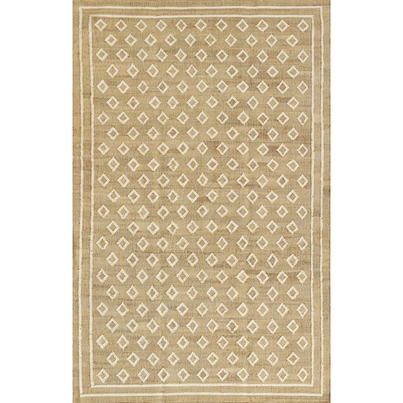 Erin Gates by Momeni Orchard Tiny Diamond Natural Hand Woven Wool and Jute Area Rug | Wayfair North America