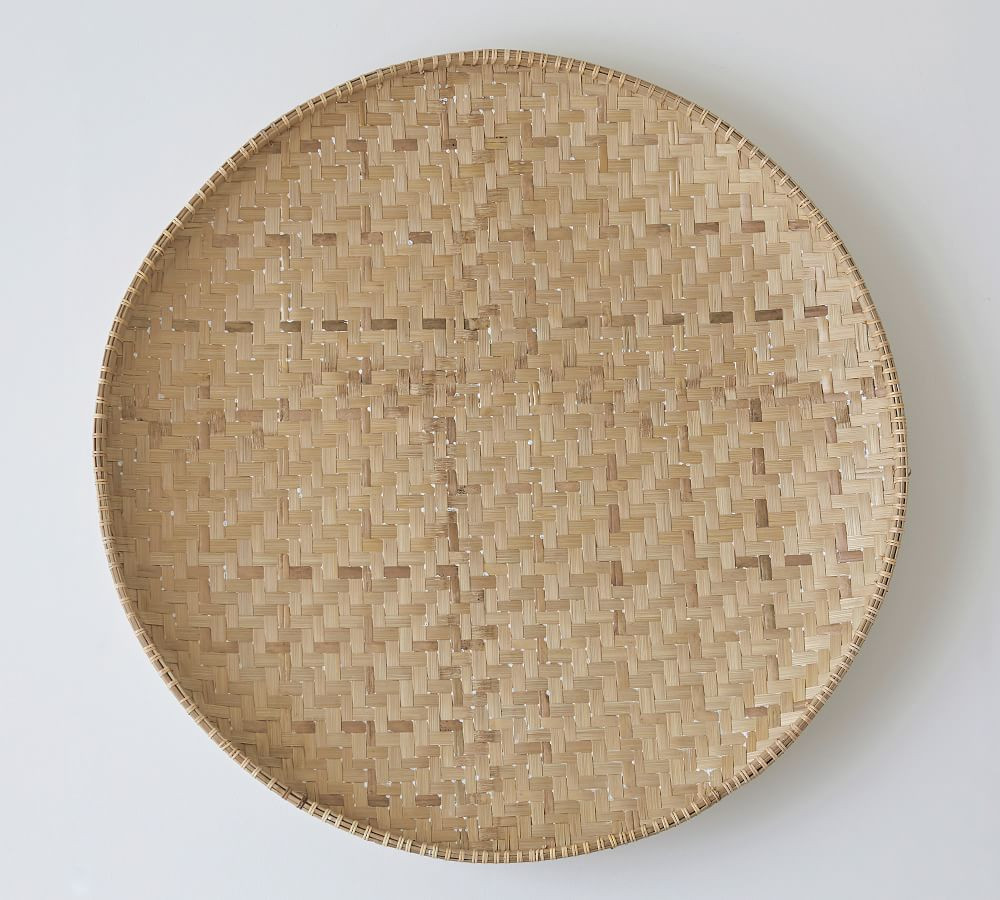 Round 42" Bamboo Wall Art | Pottery Barn (US)