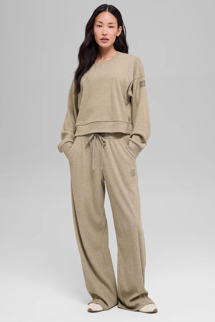 Muse Crew Neck Pullover - Gravel Heather | Alo Yoga (US)