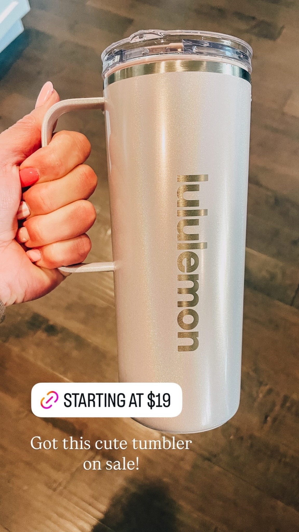 Got this cute tumbler 
on sale!