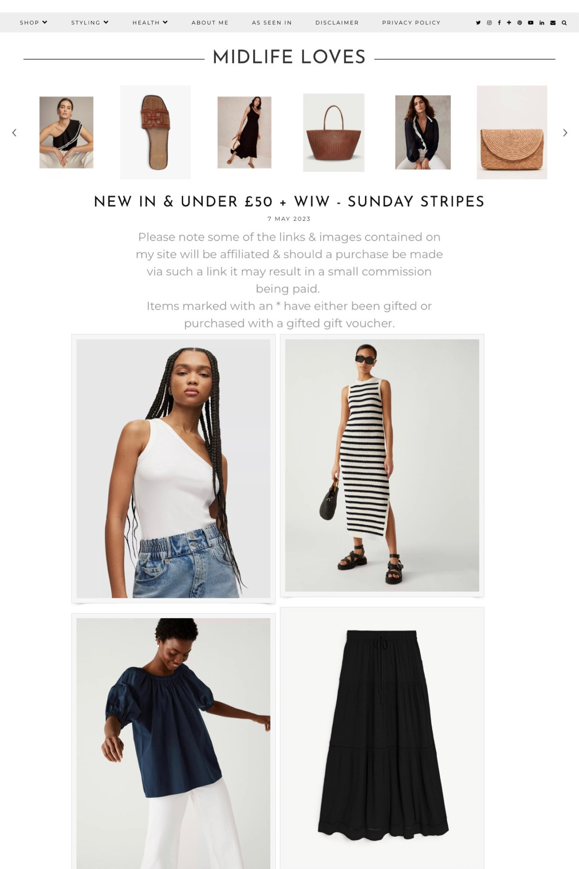 New in & under £50 effortless style finds https://www.mymidlifefashion.com/2023/05/new-in-under-50-wiw-sunday-stripes.html #fashion #style #mymidlifefashion #midlife #over40 #midlifefashion #midlifestyle #over40fashion #over40style #springfashion #springstyle #summerfashion #summerstyle #effortlessfashion #timelessfashion #effortlessstyle #effortlessfashion #styleover40 #fashionover40 #under50 #affordablefashion #affordablestyle 

#LTKSeasonal #LTKstyletip #LTKunder50