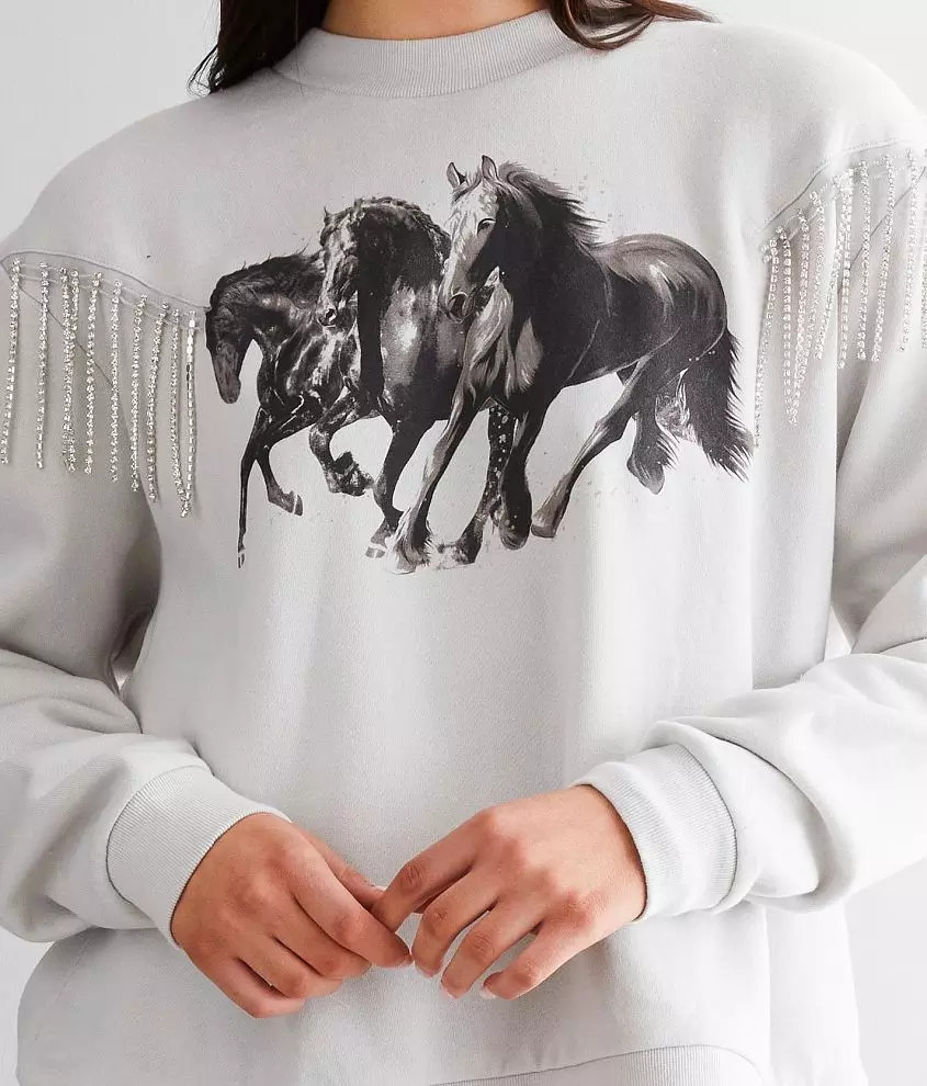 Horse Oversized Pullover | Buckle
