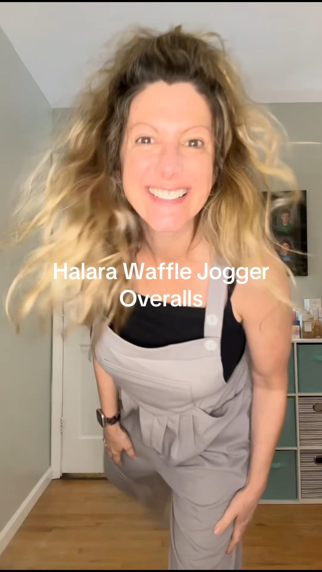 Halara Waffle Jogger Overalls