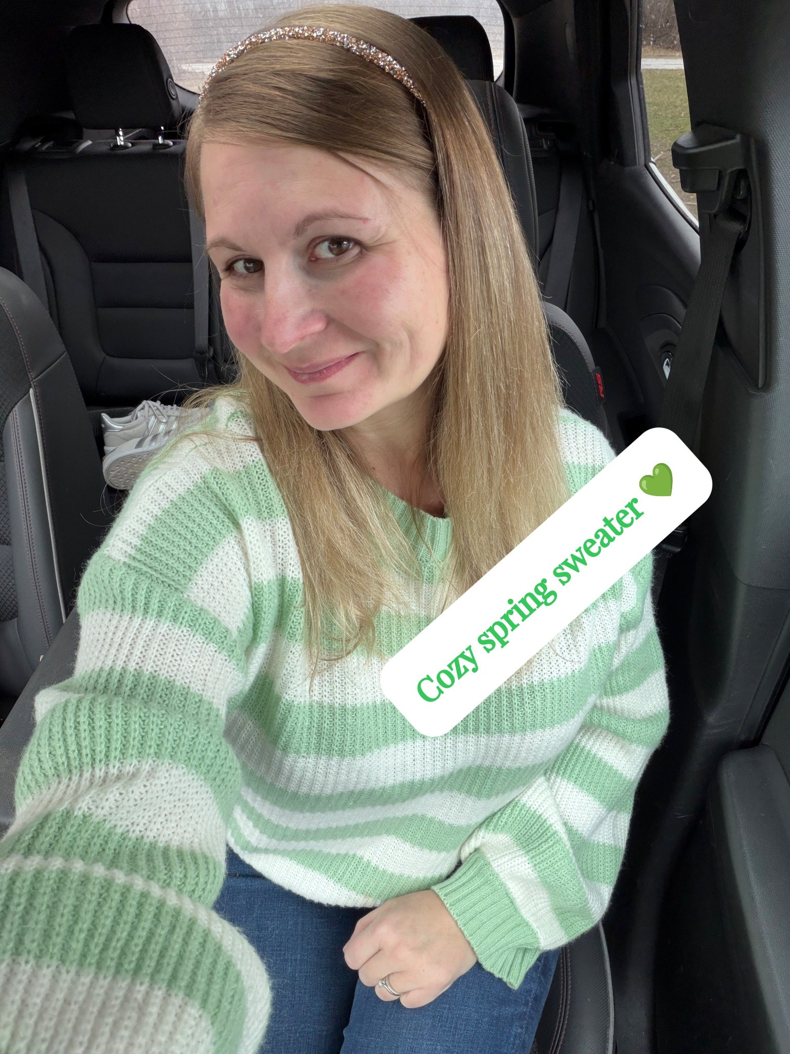 Green for St. Patrick’s Day ☘️
but light enough to start the spring wardrobe transition. Linking this cozy striped sweater here!

#LTKdayinmylife #LTKSeasonal #LTKootd