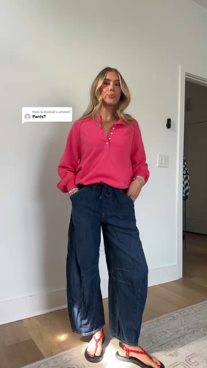 everyone would love these jeans they have a trendy cut with the horseshoe leg but the waist is a tie so it’s elastic and adjustable plus the perfect comfortable fit🤗 5’4/24 in my LTK. 

#gap #gapjeans #horseshoejeans #jeans #comfortablejeans @Gap

#LTKootd #LTKdayinmylife #LTKSaleAlert