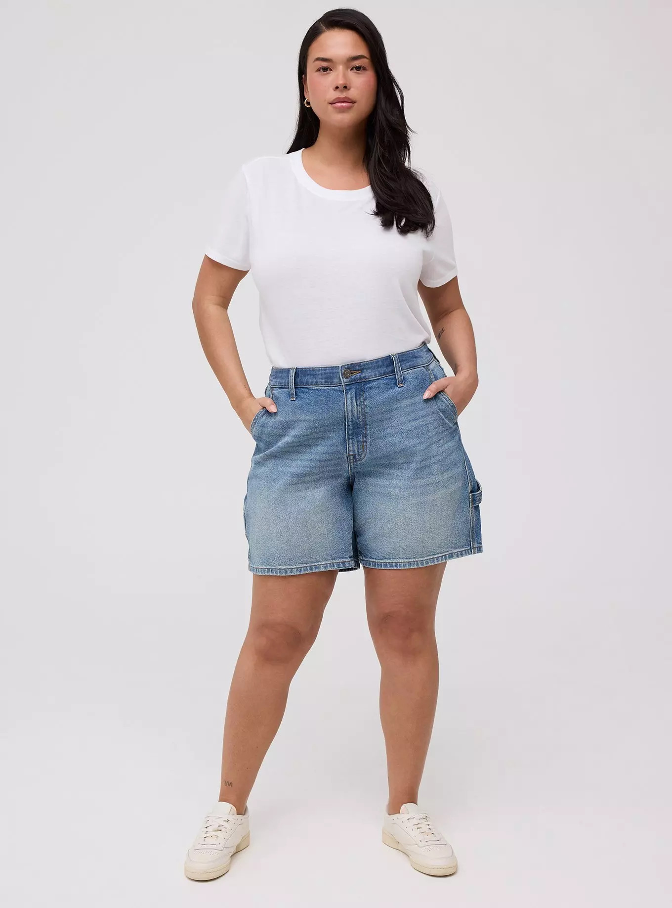 7'' High-Rise Dad Denim Short | Torrid (US & Canada)