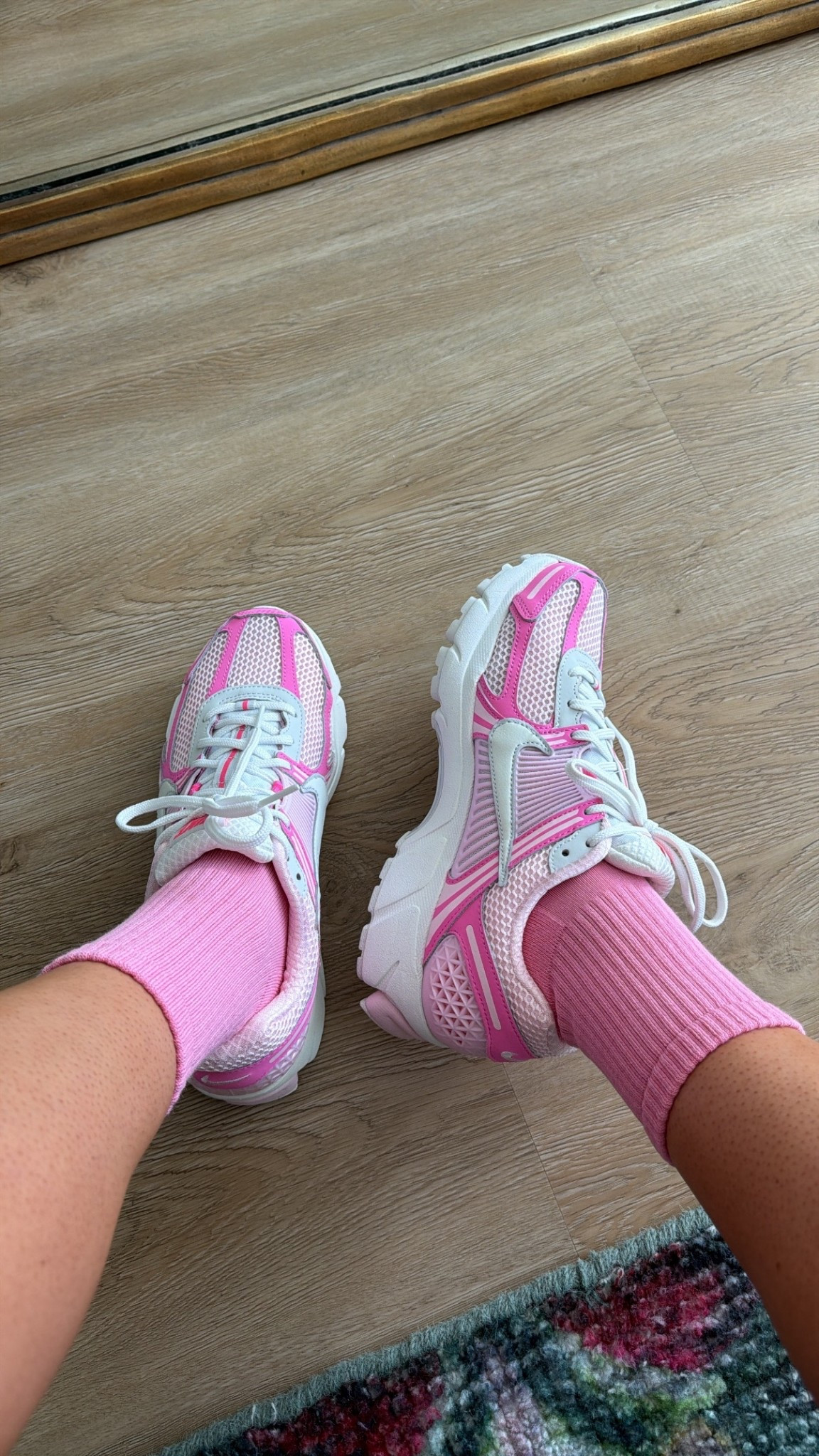 pink and white Nike sneakers for spring! run TTS, i’m in the 9 

#LTKSeasonal #LTKActive #LTKfitnessgoals