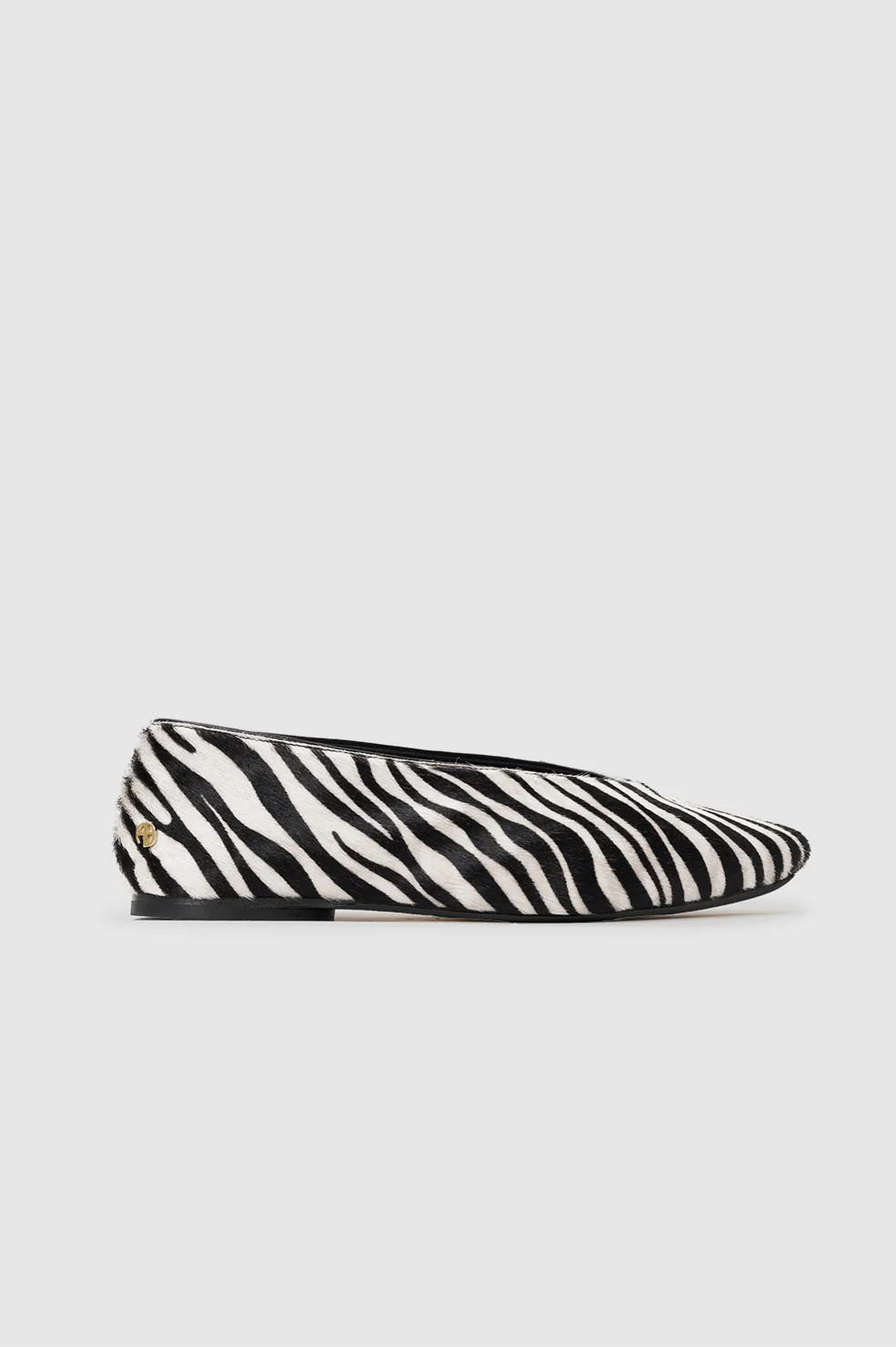 Ana Flats Calf Hair  - Zebra | Anine Bing