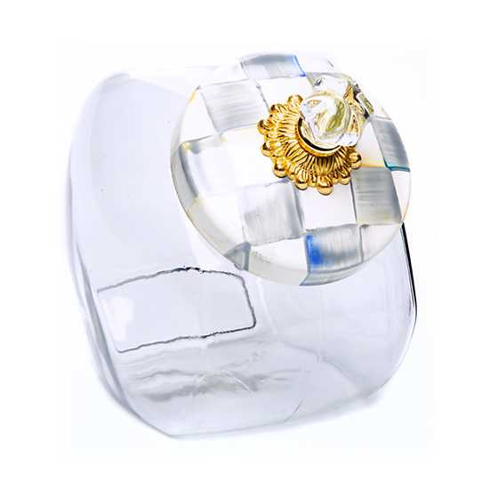 Cookie Jar with Sterling Check Enamel Lid | MacKenzie-Childs