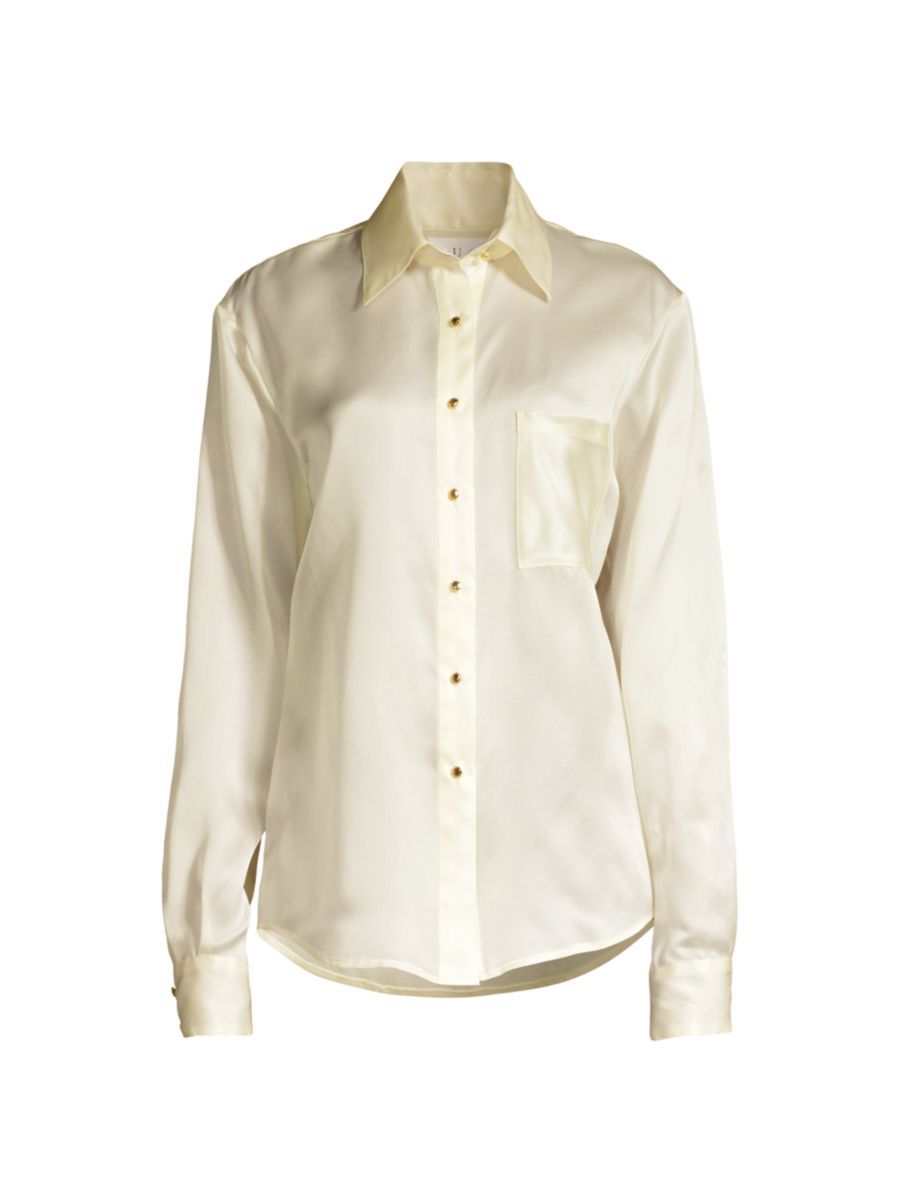 Silk Button-Up Shirt | Saks Fifth Avenue