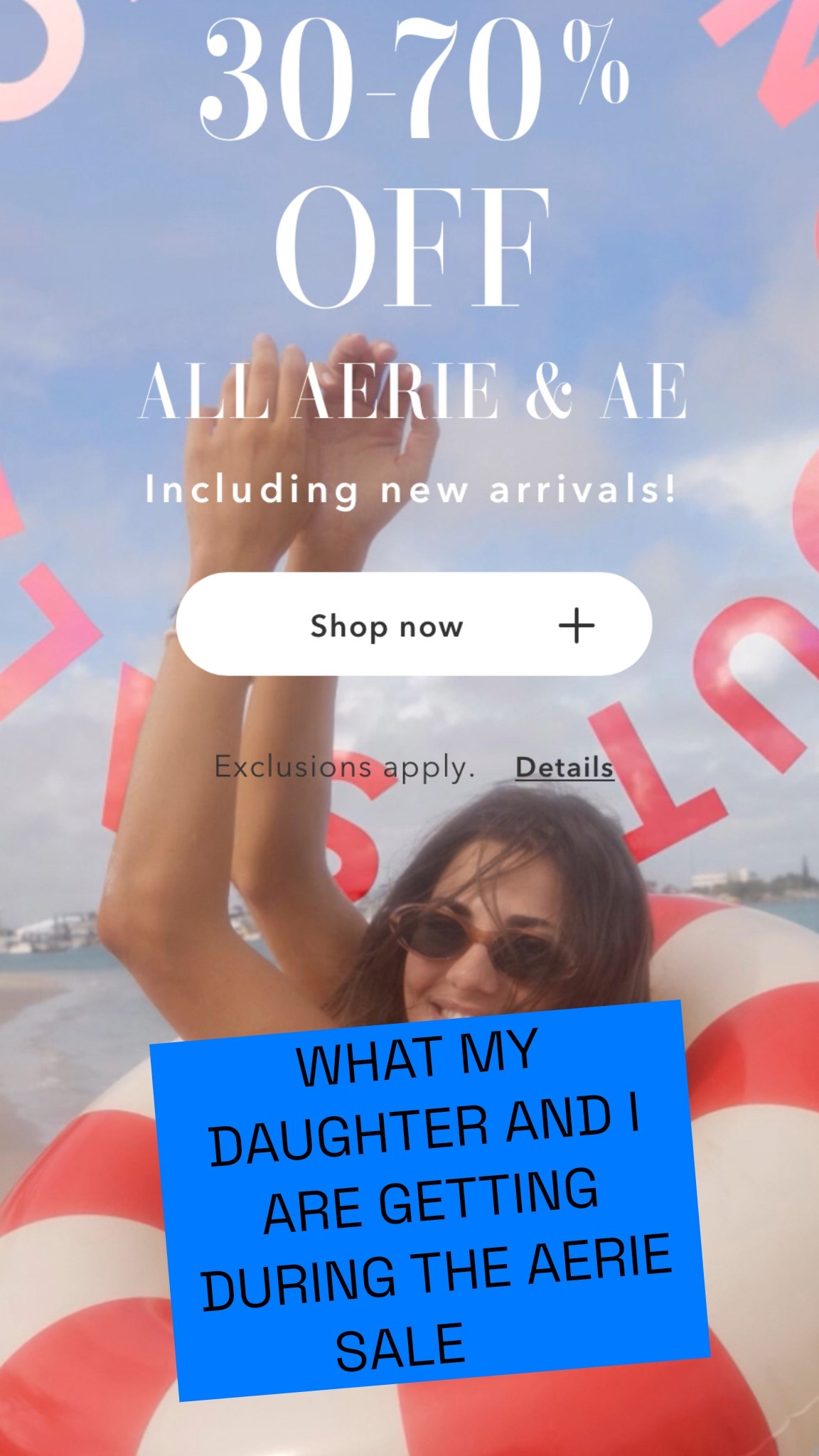 It’s Memorial Day sale time…. What better time to get the ‘must haves’ for summer!!  We scoured the Aerie site for our faves… some are for me, some are for my teen, but all are great deals!



#LTKFindsUnder50 #LTKFindsUnder100 #LTKSaleAlert