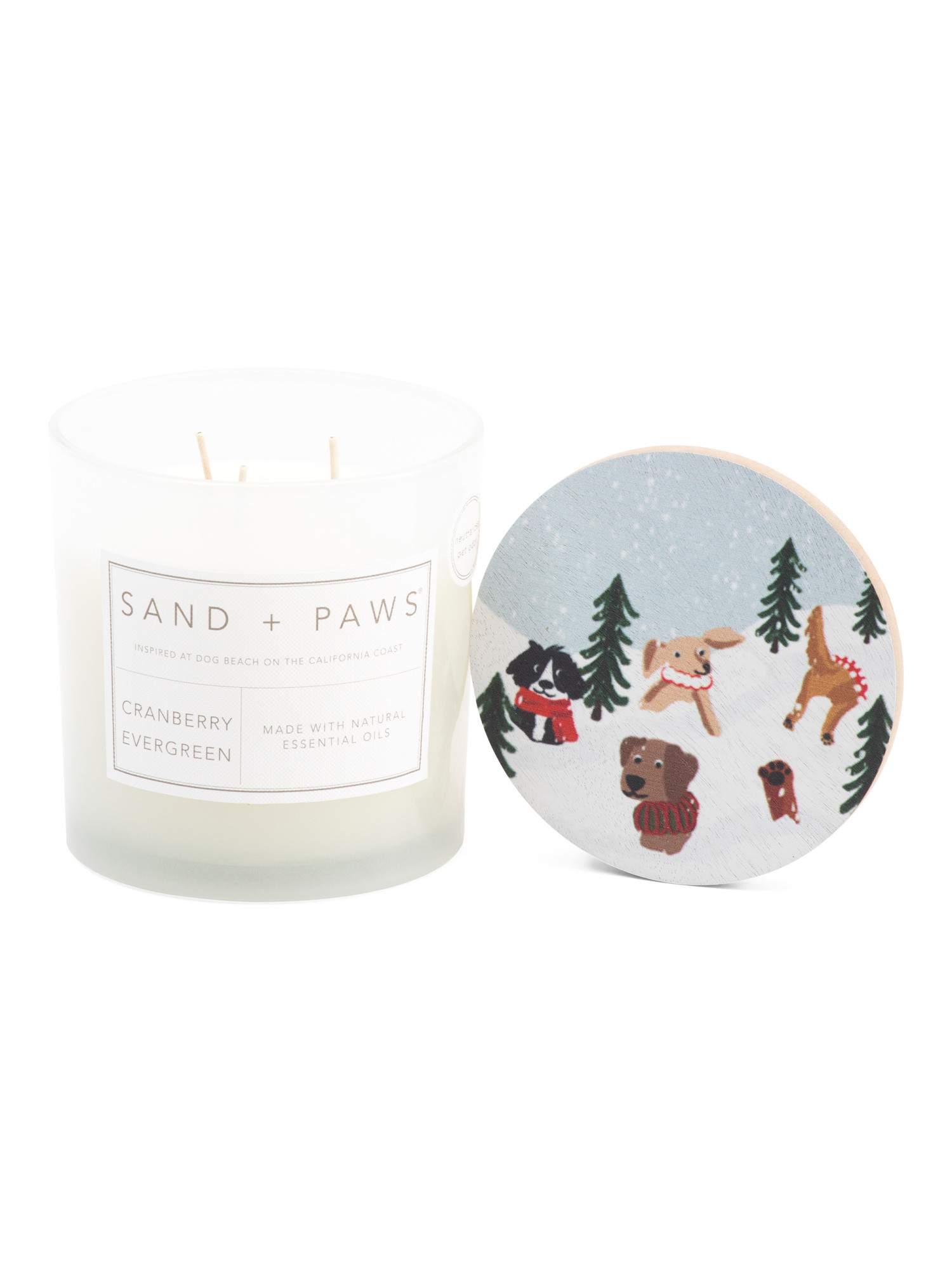21oz Cranberry And Evergreen Candle | TJ Maxx