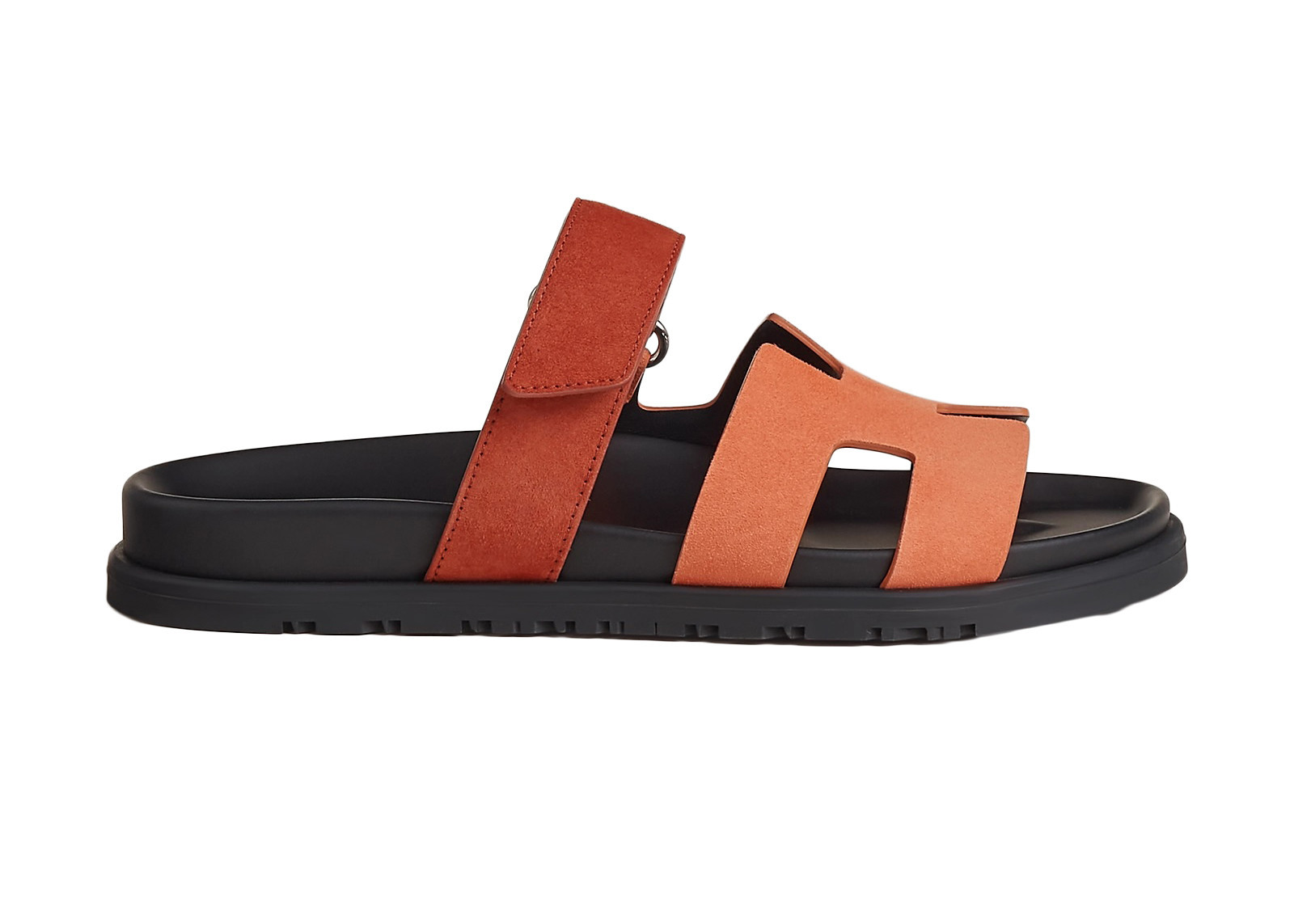 Hermes Chypre SandalCalfskin Leather (Women's) Sneakers in Rose Bois De Santal/Rouge De Turin | StockX