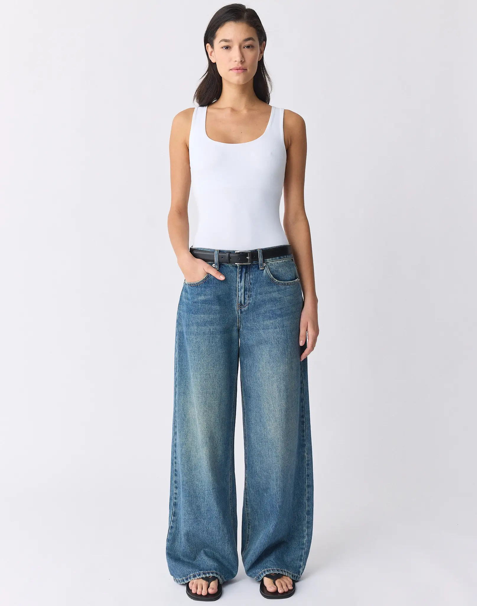 Scoop Neck Supersoft Tank in White | Glassons | Glassons (Australia)